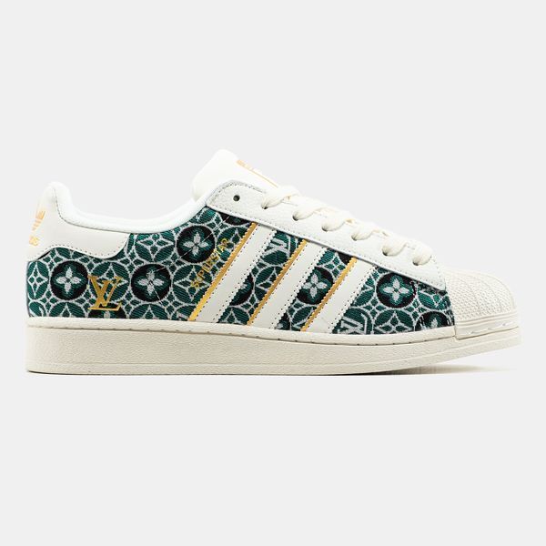 Кросівки Adidas Superstar x Louis Vuitton Cream Green 23308-Зелений-36 фото
