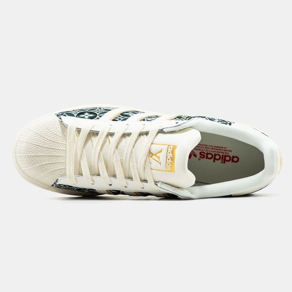 Кросівки Adidas Superstar x Louis Vuitton Cream Green 23308-Зелений-36 фото