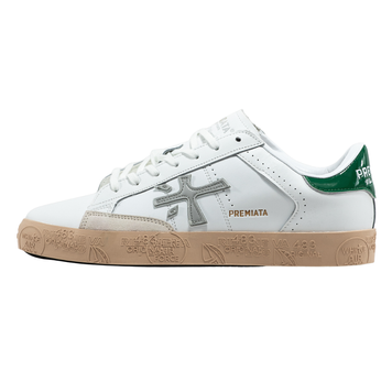 Кросівки Premiata Steven White Green Grey Beige 19754-42 фото