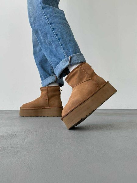 Уггі Ugg Mini Platform Chestnut 13988--36 фото