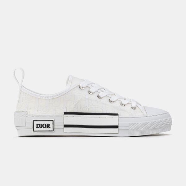 Кросівки Dior B23 Low-Top Oblique White Black 23091-Білий-36 фото