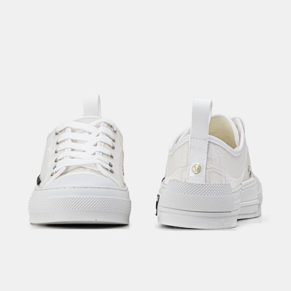 Кросівки Dior B23 Low-Top Oblique White Black 23091-Білий-36 фото