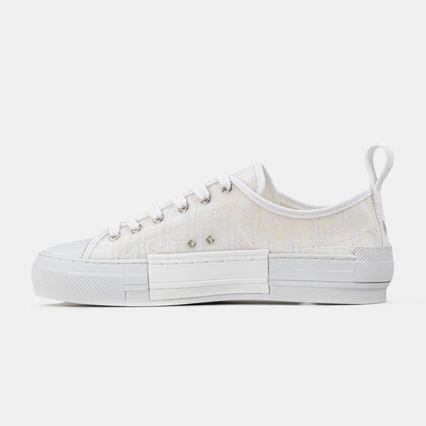 Кросівки Dior B23 Low-Top Oblique White Black 23091-Білий-36 фото