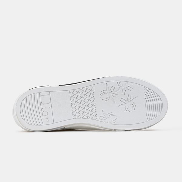 Кросівки Dior B23 Low-Top Oblique White Black 23091-Білий-36 фото
