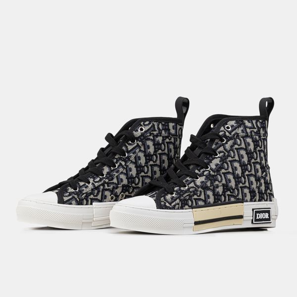 Кросівки Dior B23 High-Top Beige Black 23090-Чорний-36 фото