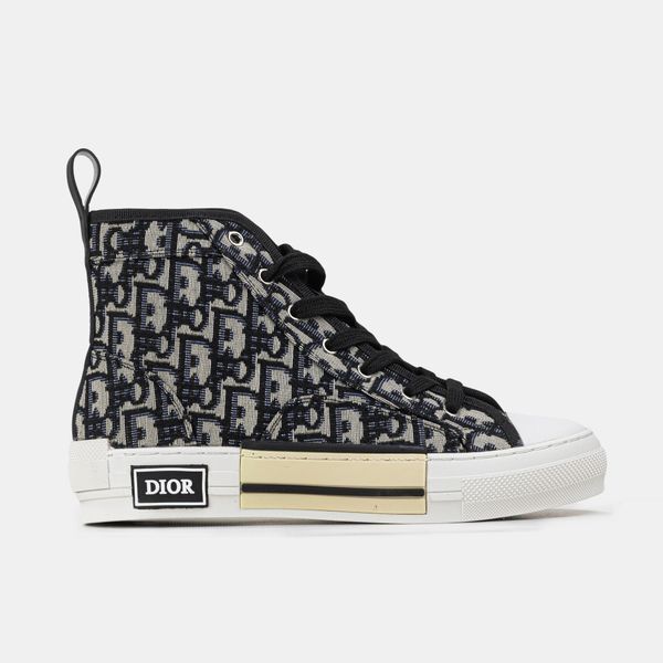 Кросівки Dior B23 High-Top Beige Black 23090-Чорний-36 фото
