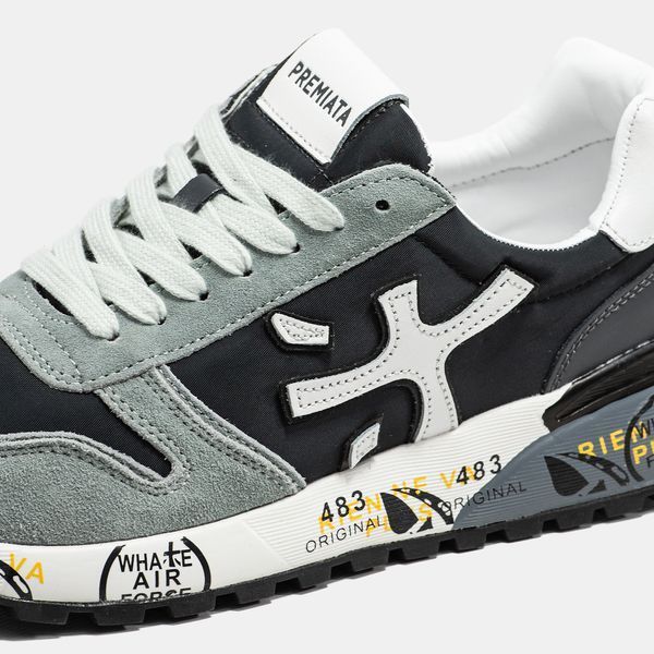 Кросівки Premiata Mick Black Grey White 20725-Різнокольоровий-40 фото